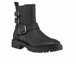 Best Sale 🤩 Women's GC 👟 Shoes Kingsburg Moto 🥾 Boots Black 👏 -London Fog Sales 2 582