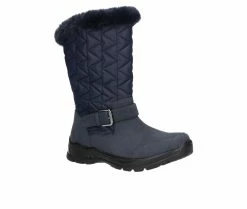 Deals 🛒 Women's Easy Street Boulder Winter 🥾 Boots Navy Suede ✨ -London Fog Sales 2 583