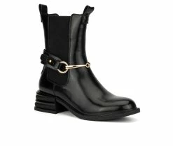 Best Sale 💯 Women's Torgeis Bellevue Chelsea 🥾 Boots Black 👏 -London Fog Sales 2 586