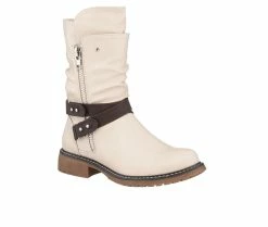 Budget 😍 Women's GC 👟 Shoes Brandy Moto 🥾 Boots Beige ⌛ -London Fog Sales 2 591