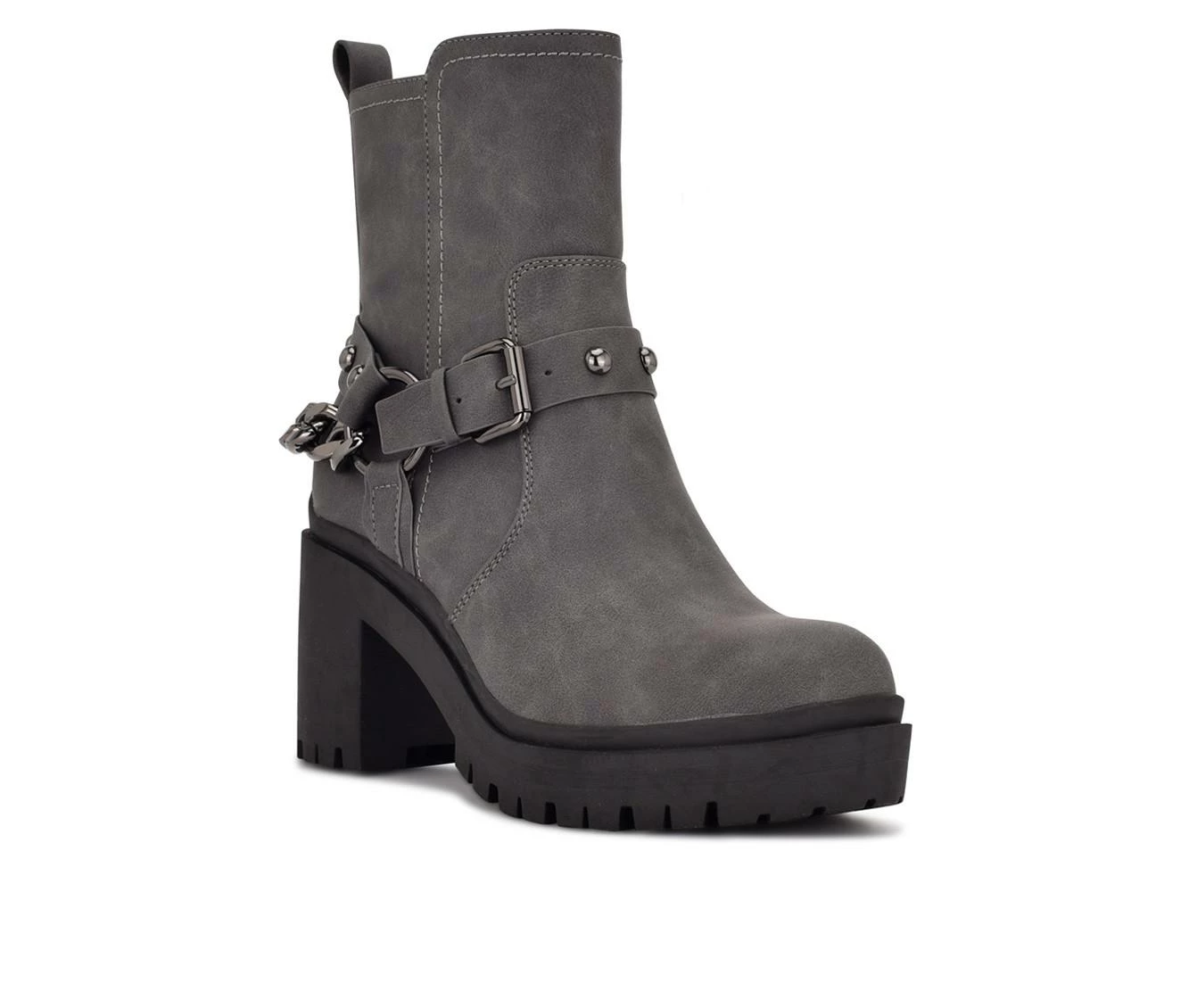 Best deal 👏 Women's Nine West Quinda Heeled Booties Grey 🎁 3 Best deal 👏 Women's Nine West Quinda Heeled Booties Grey 🎁 - Image 3