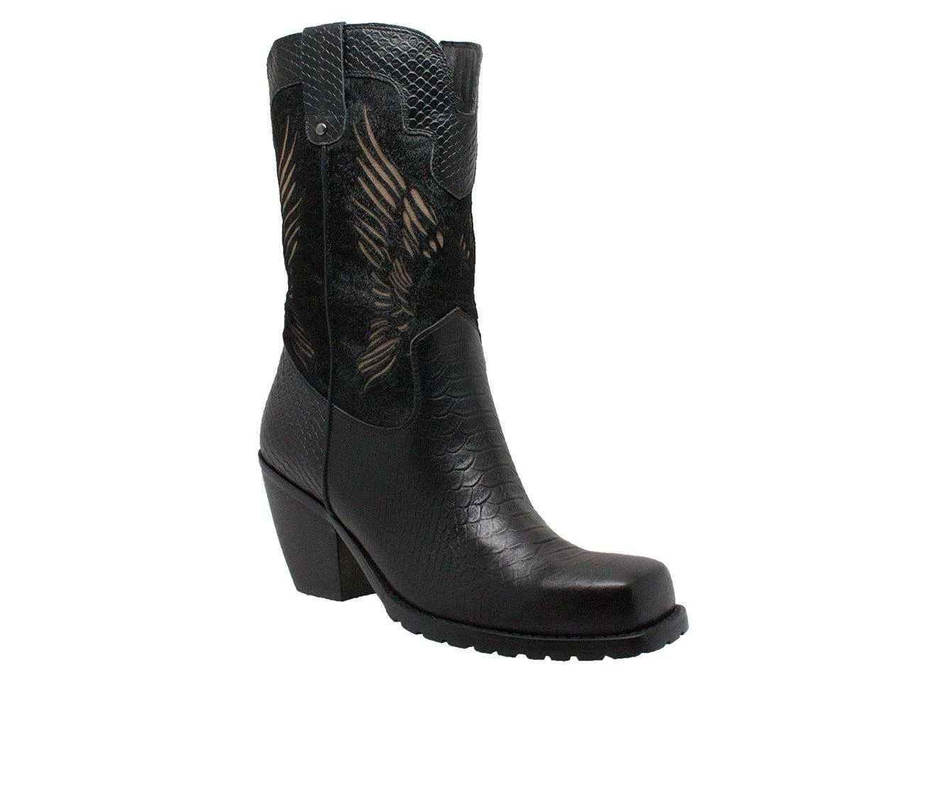 Buy ⭐ Women's RideTecs 11" Laser Eagle Western 🥾 Boots Black 💯 3 Buy ⭐ Women's RideTecs 11" Laser Eagle Western 🥾 Boots Black 💯 - Image 3