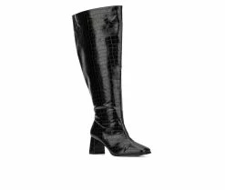 Best Pirce ❤️ Women's Fashion To Figure Milan XWC Knee High 🥾 Boots Black Wide 🌟 8 Best Pirce ❤️ Women's Fashion To Figure Milan XWC Knee High 🥾 Boots Black Wide 🌟 -London Fog Sales 2 649