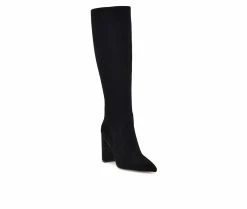 Best Sale ⭐ Women's Nine West Dane Heeled Knee High 🥾 Boots Black Suede 💯 8 Best Sale ⭐ Women's Nine West Dane Heeled Knee High 🥾 Boots Black Suede 💯 -London Fog Sales 2 69