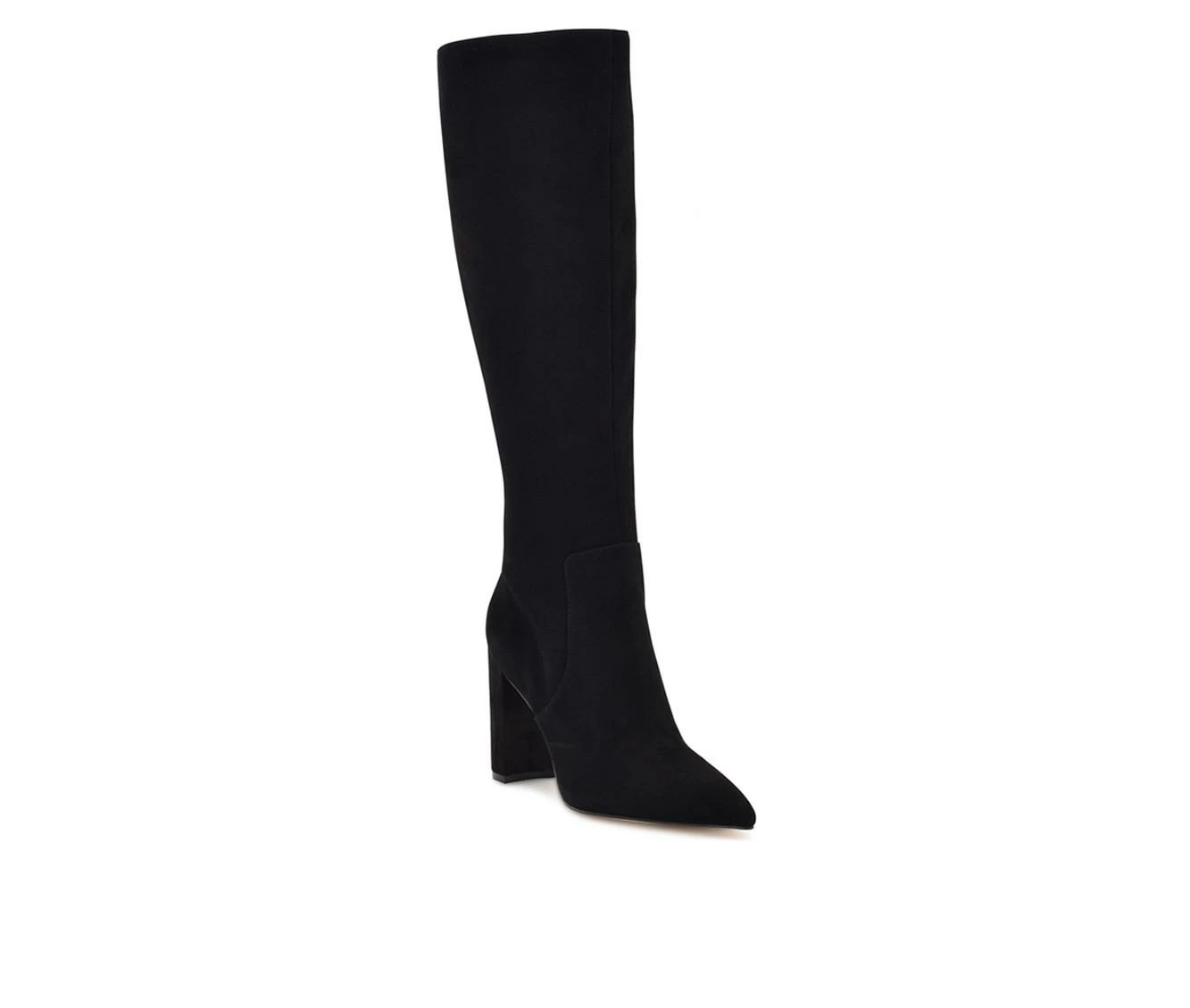 Best Sale ⭐ Women's Nine West Dane Heeled Knee High 🥾 Boots Black Suede 💯 3 Best Sale ⭐ Women's Nine West Dane Heeled Knee High 🥾 Boots Black Suede 💯 - Image 3