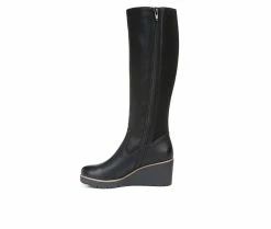 Flash Sale ❤️ Women's Soul Naturalizer Approve Knee High Wedge 🥾 Boots Black 🎁 -London Fog Sales 3 103