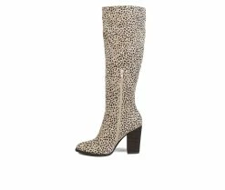 Deals 🎁 Women's Journee Collection Kyllie Knee High 🥾 Boots Animal 😉 -London Fog Sales 3 129