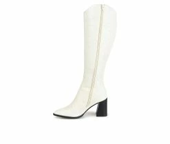 Promo ๐ Women's Journee Signature Laila Heeled Knee High ๐ฅพ Boots Off White โญ 9 Promo ๐ Women's Journee Signature Laila Heeled Knee High ๐ฅพ Boots Off White โญ -London Fog Sales 3 135
