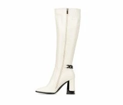 Best deal 🛒 Women's Torgeis Lauren Knee High Heeled 🥾 Boots Off White 🥰 9 Best deal 🛒 Women's Torgeis Lauren Knee High Heeled 🥾 Boots Off White 🥰 -London Fog Sales 3 163