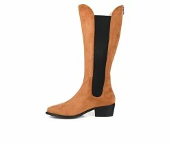 Brand new 🧨 Women's Journee Collection Celesst Extra Wide Calf Knee High 🥾 Boots Cognac 👍 -London Fog Sales 3 177