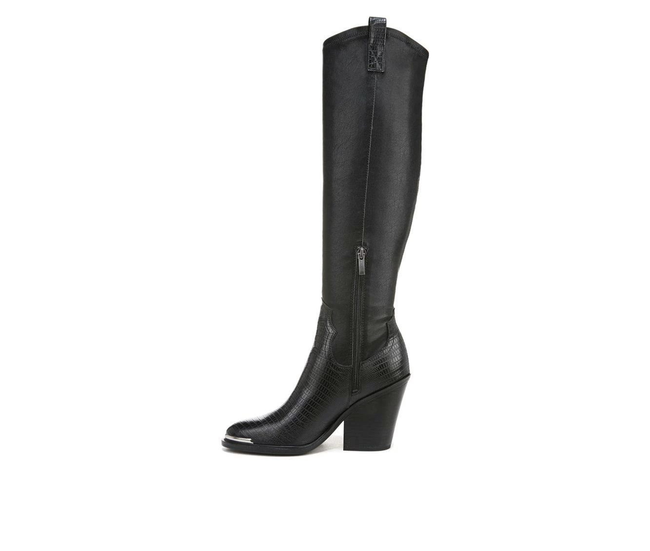 Deals 🥰 Women's Franco Sarto Glenice 2 Wide Calf Knee High Heeled Western 🥾 Boots Black ⌛ 4 Deals 🥰 Women's Franco Sarto Glenice 2 Wide Calf Knee High Heeled Western 🥾 Boots Black ⌛ - Image 4