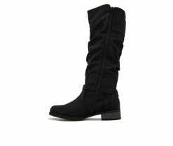 Best Sale 🔔 Women's XOXO Mycah- B Knee High 🥾 Boots Black 💯 -London Fog Sales 3 206