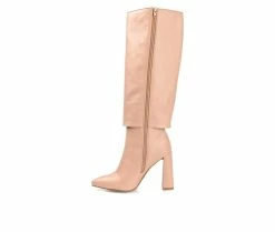 Discount ⭐ Women's Journee Collection Aurorra Knee High 🥾 Boots Nude ⌛ -London Fog Sales 3 265