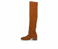Best Sale 🔔 Women's New York And Company Ruby Knee High 🥾 Boots Cognac 👏 -London Fog Sales 3 326