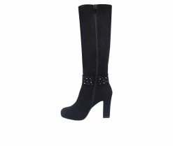 New 😍 Women's Impo Ovidia Bling Knee High Heeled 🥾 Boots Black/Smoke 🥰 9 New 😍 Women's Impo Ovidia Bling Knee High Heeled 🥾 Boots Black/Smoke 🥰 -London Fog Sales 3 35