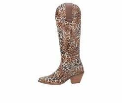Best Pirce 🧨 Women's Dingo Boot Cheetah Cowgirl Western 🥾 Boots Brown ✨ 9 Best Pirce 🧨 Women's Dingo Boot Cheetah Cowgirl Western 🥾 Boots Brown ✨ -London Fog Sales 3 382