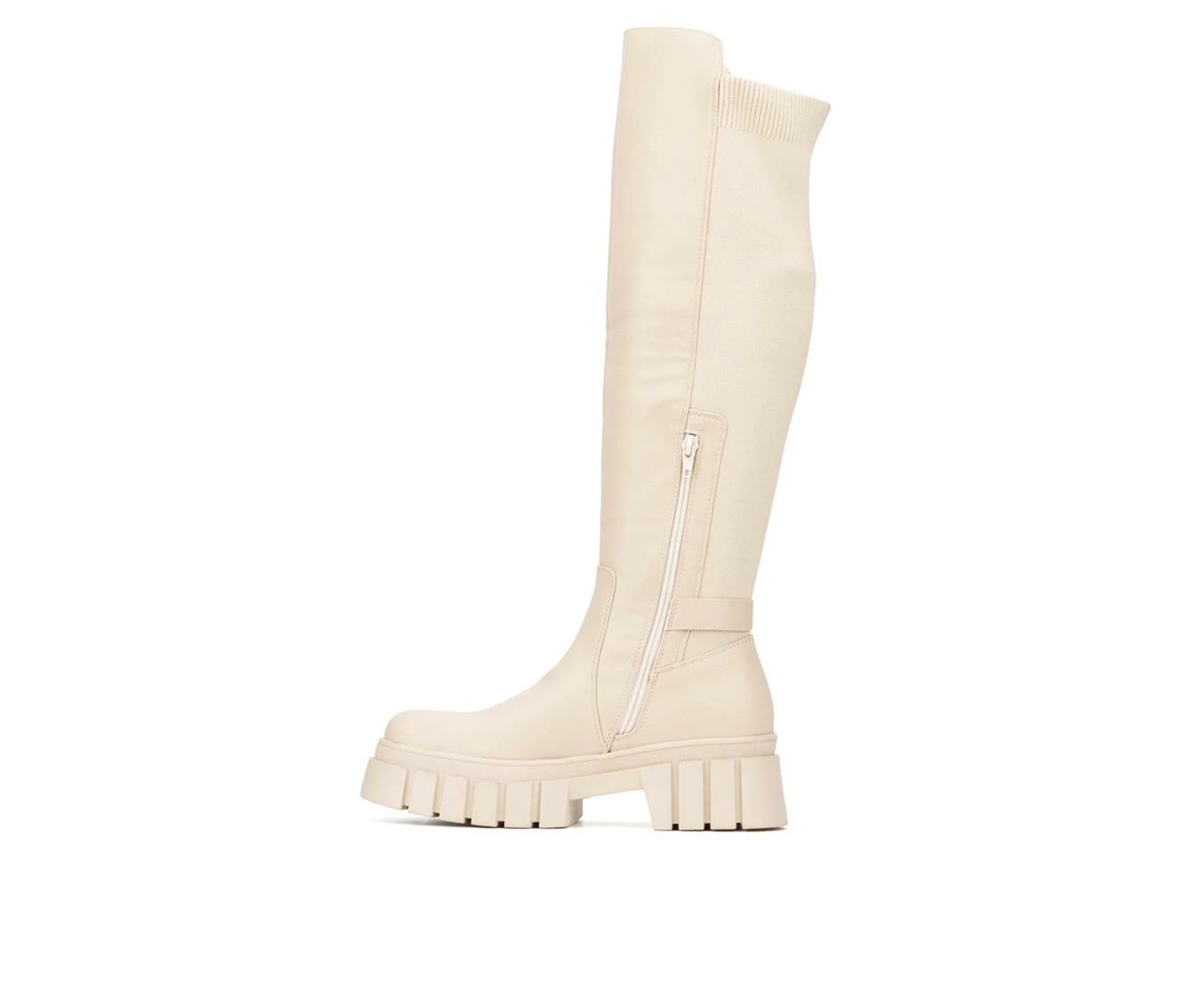 Best deal 🎁 Women's New York And Company Sara Knee High 🥾 Boots Bone 🔥 4 Best deal 🎁 Women's New York And Company Sara Knee High 🥾 Boots Bone 🔥 - Image 4