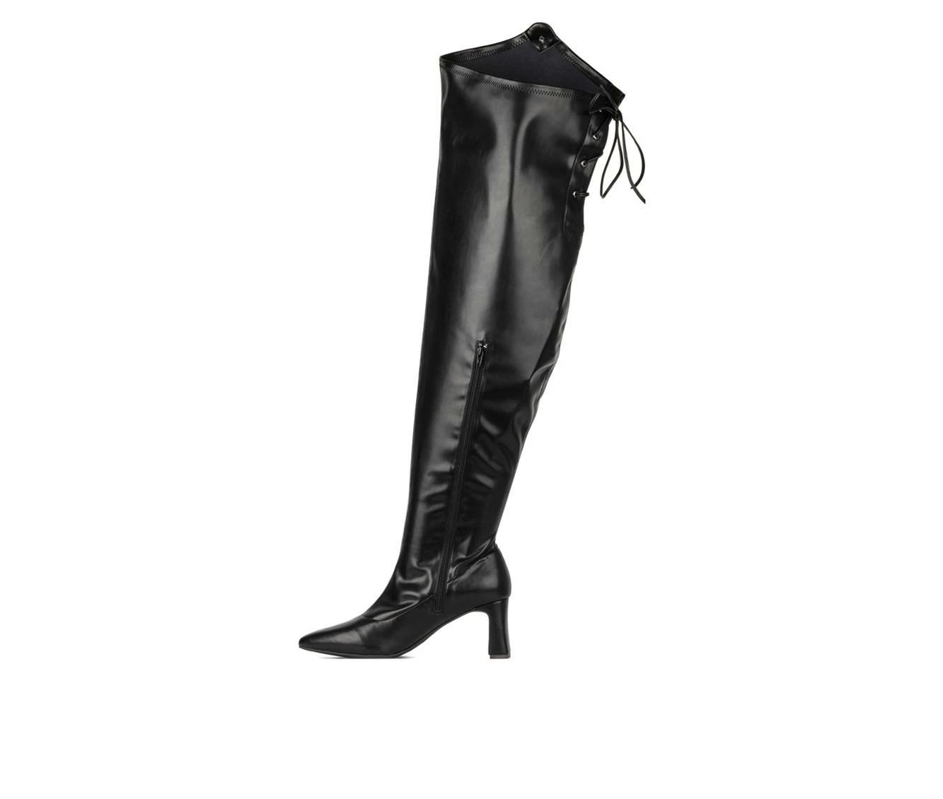 Hot Sale 👍 Women's Fashion To Figure Krista XWC Knee High Heeled 🥾 Boots Black Wide 🎁 4 Hot Sale 👍 Women's Fashion To Figure Krista XWC Knee High Heeled 🥾 Boots Black Wide 🎁 - Image 4