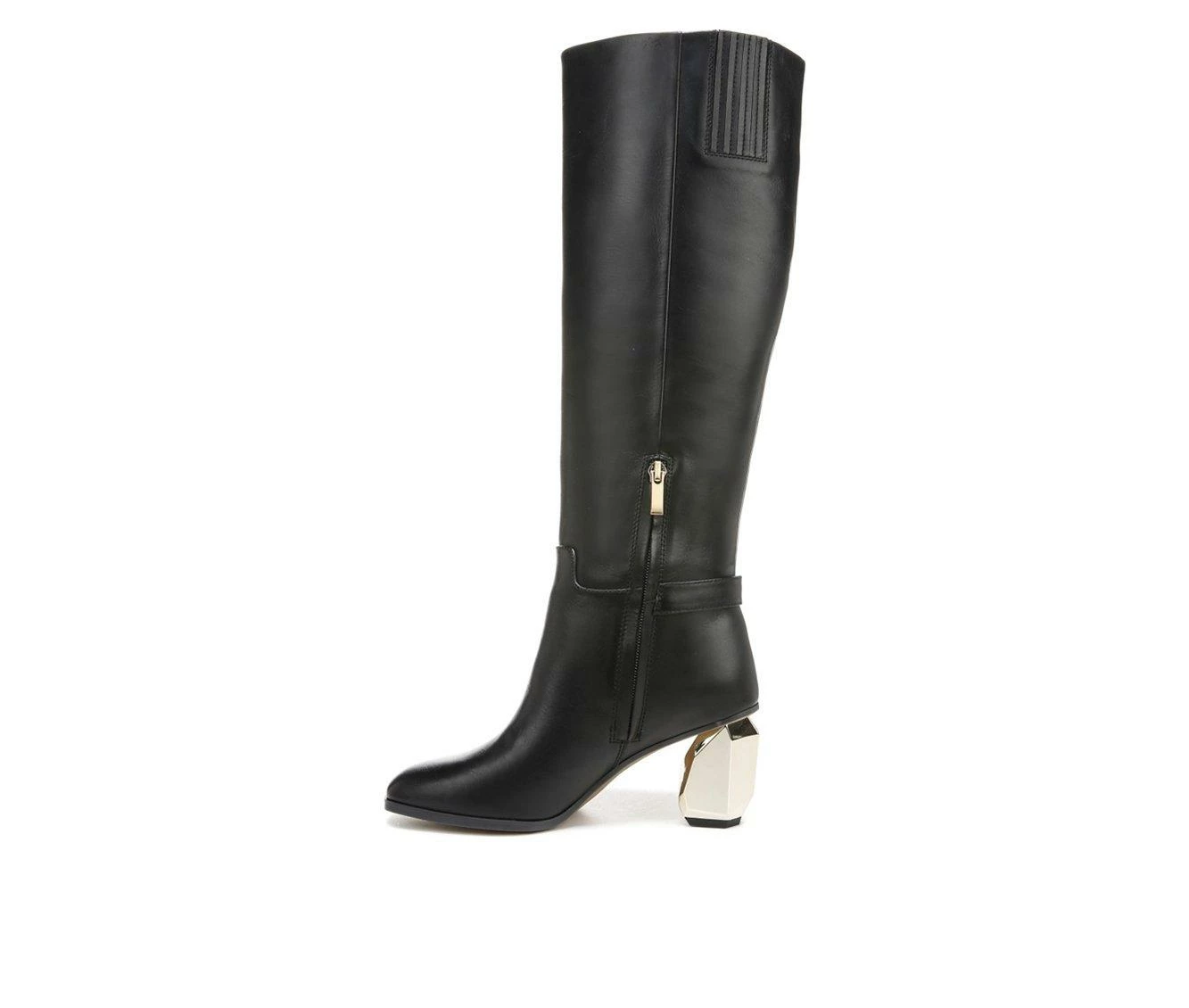Wholesale 💯 Women's Franco Sarto Tiera High Knee High Heeled 🥾 Boots Black ✔️ 4 Wholesale 💯 Women's Franco Sarto Tiera High Knee High Heeled 🥾 Boots Black ✔️ - Image 4