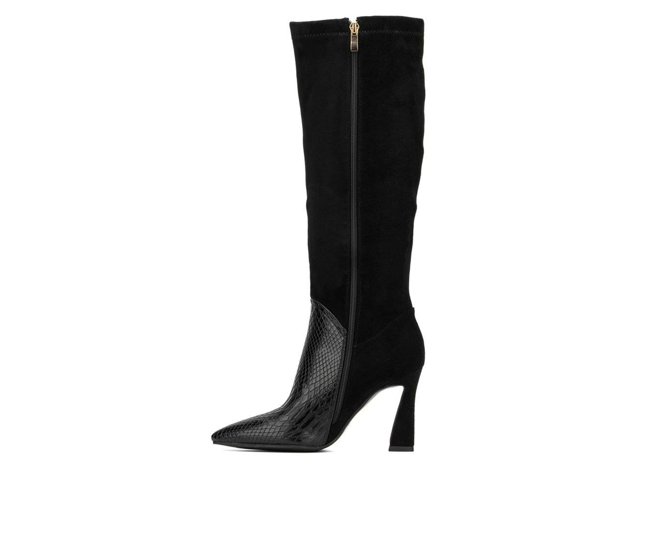 Cheapest ✔️ Women's Torgeis Mia Knee High Heeled 🥾 Boots Black ⌛ 4 Cheapest ✔️ Women's Torgeis Mia Knee High Heeled 🥾 Boots Black ⌛ - Image 4