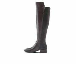 Coupon ✔️ Women's SPRING STEP Rider Knee High 🥾 Boots Dark Brown ⌛ -London Fog Sales 3 403