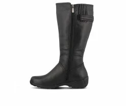 Coupon 💯 Women's SPRING STEP Albany Knee High 🥾 Boots Black 🌟 -London Fog Sales 3 407