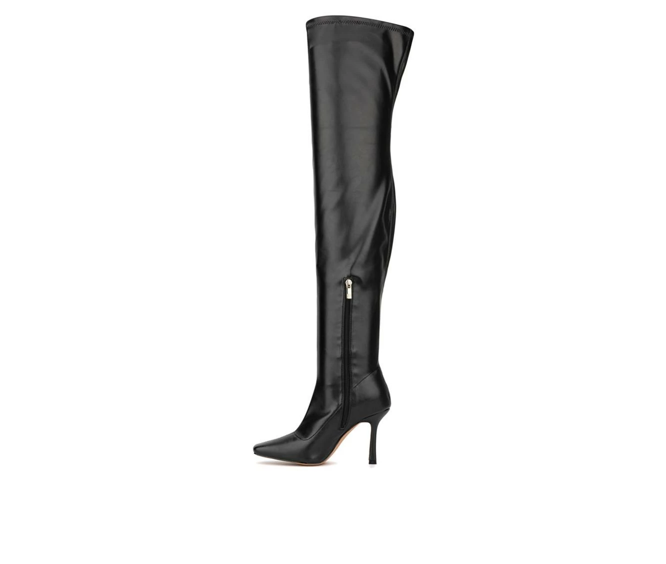 Outlet ✔️ Women's New York And Company Natalia Over The Knee 🥾 Boots Black PU 🛒 4 Outlet ✔️ Women's New York And Company Natalia Over The Knee 🥾 Boots Black PU 🛒 - Image 4