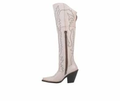 Top 10 😍 Women's Dan Post Loverly Over The Knee Western 🥾 Boots White ⭐ -London Fog Sales 3 440