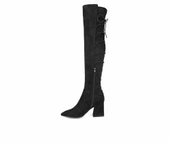 Brand new 👏 Women's Journee Collection Valorie Over-The-Knee 🥾 Boots Black 🥰 -London Fog Sales 3 447