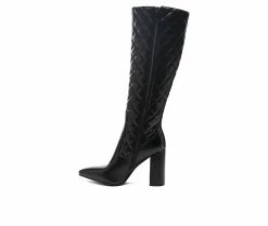 New 🔔 Women's London Rag Quilt Knee High 🥾 Boots Black 👏 9 New 🔔 Women's London Rag Quilt Knee High 🥾 Boots Black 👏 -London Fog Sales 3 449