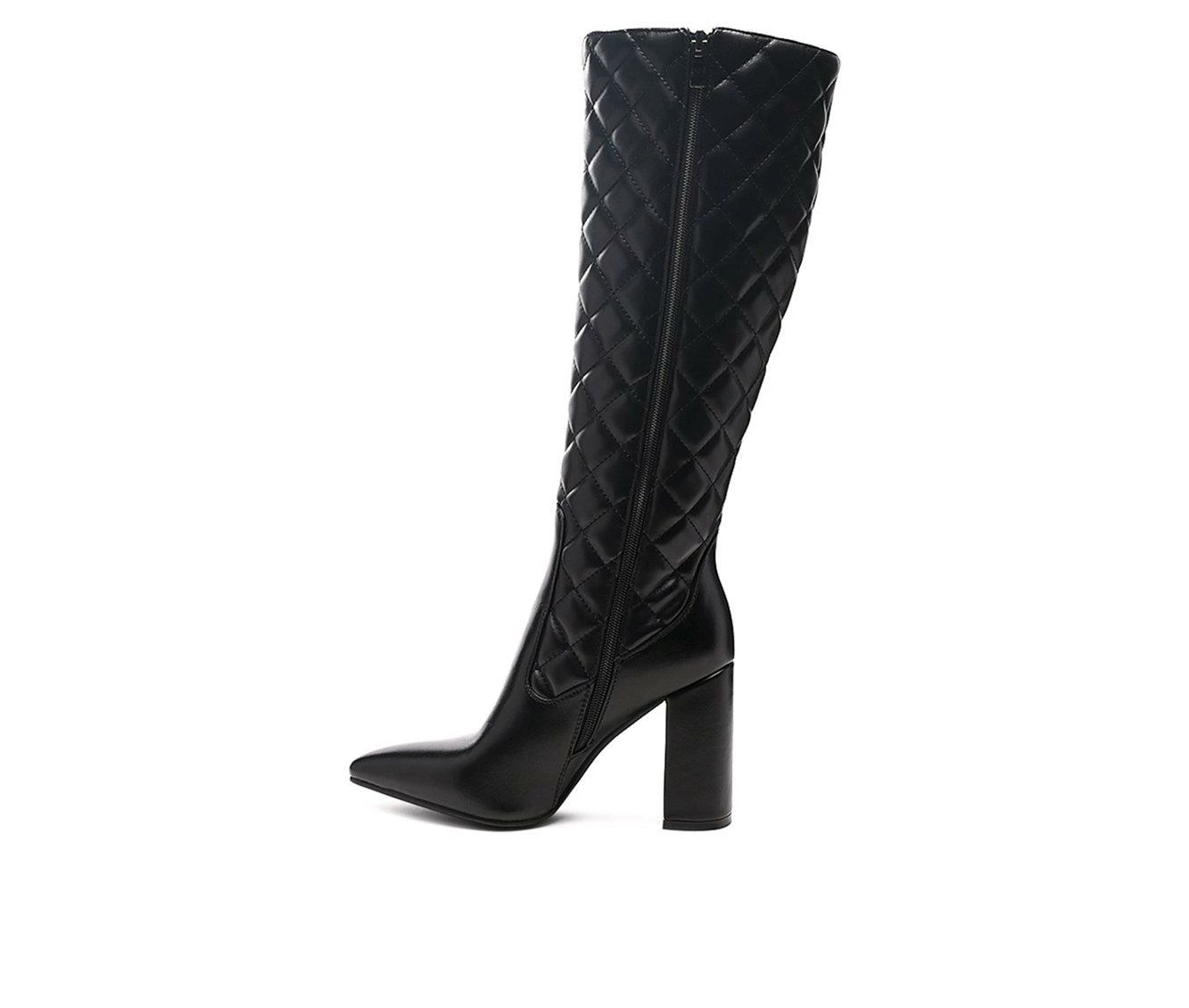 New 🔔 Women's London Rag Quilt Knee High 🥾 Boots Black 👏 4 New 🔔 Women's London Rag Quilt Knee High 🥾 Boots Black 👏 - Image 4