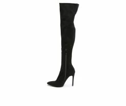 Wholesale ✨ Women's London Rag Madman Knee High Stiletto 🥾 Boots Black 🔥 -London Fog Sales 3 451