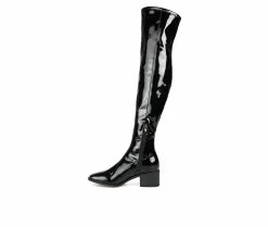 Buy 😀 Women's Journee Collection Mariana Extra Wide Calf Over-The-Knee 🥾 Boots Black ⭐ 9 Buy 😀 Women's Journee Collection Mariana Extra Wide Calf Over-The-Knee 🥾 Boots Black ⭐ -London Fog Sales 3 456
