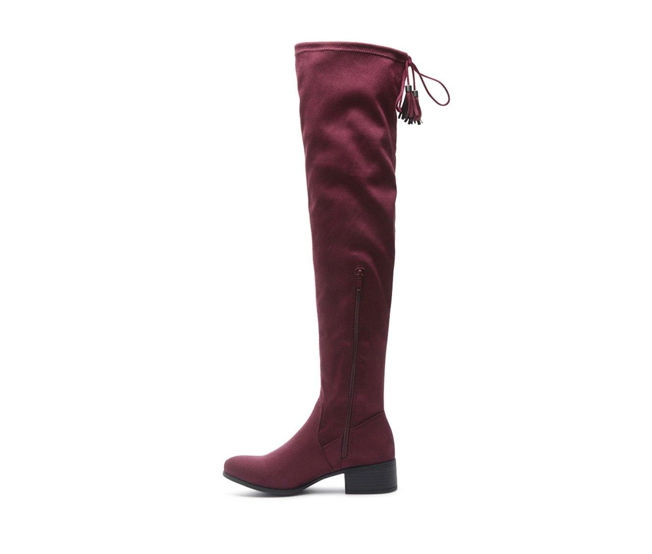 Promo ๐ Women's London Rag Nople Over The Knee ๐ฅพ Boots Dark Red ๐ 4 Promo ๐ Women's London Rag Nople Over The Knee ๐ฅพ Boots Dark Red ๐ - Image 4