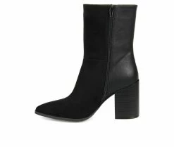 Top 10 ⌛ Women's Journee Collection Sharlie Mid 🥾 Boots Black 🎁 -London Fog Sales 3 505