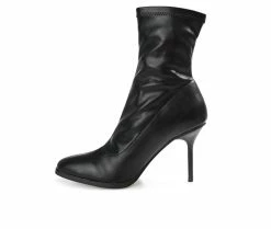 Best reviews of 🧨 Women's Journee Collection Gizzel Heeled Booties Black 💯 -London Fog Sales 3 525