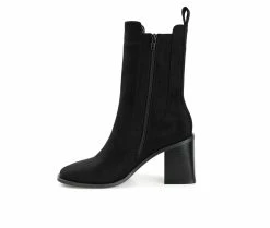Budget 👍 Women's Journee Collection Kaydia Mid Calf Chelsea 🥾 Boots Black ⌛ 9 Budget 👍 Women's Journee Collection Kaydia Mid Calf Chelsea 🥾 Boots Black ⌛ -London Fog Sales 3 526