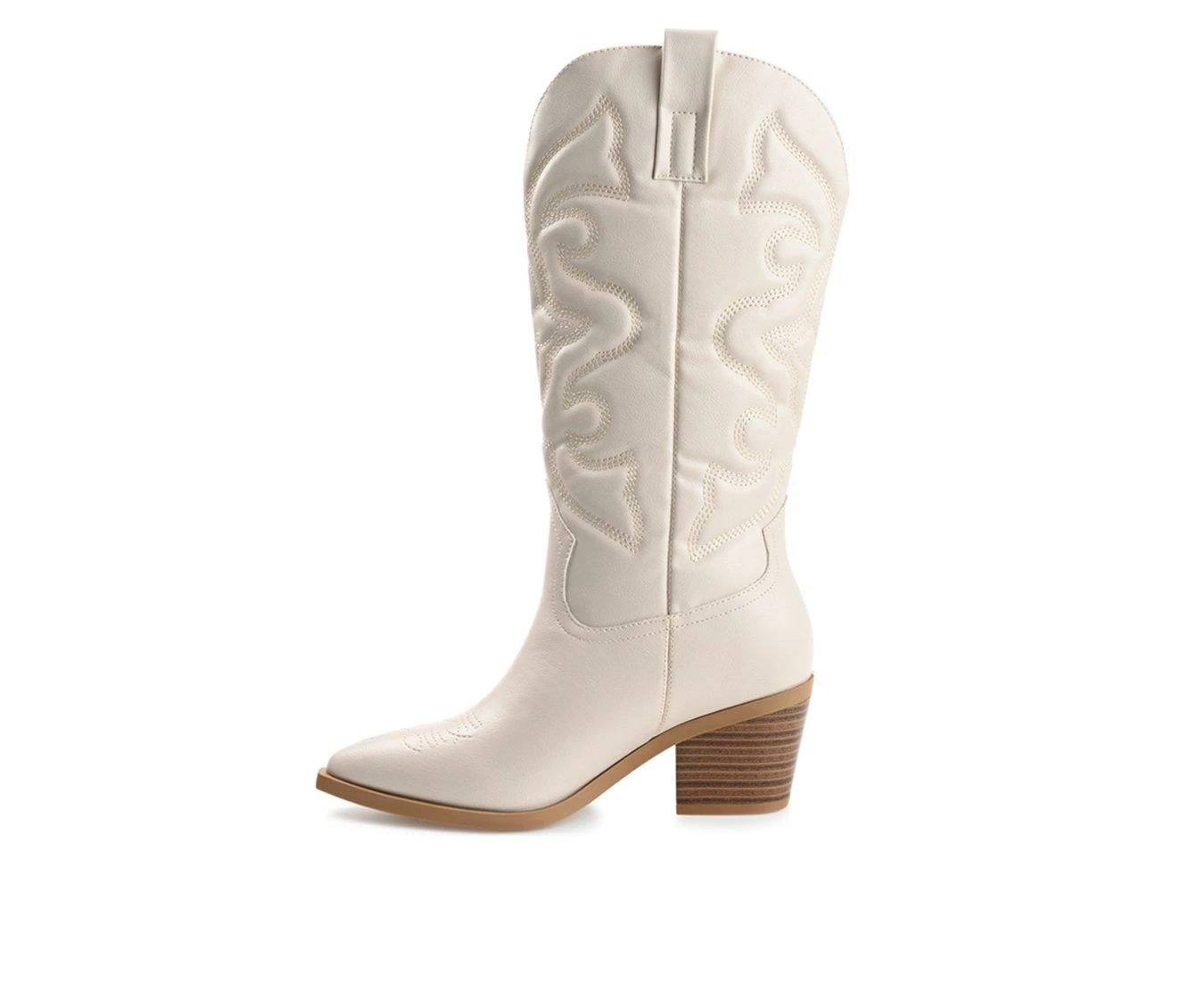 Outlet ๐ Women's Journee Collection Chantry Mid Calf Western ๐ฅพ Boots Beige ๐ 4 Outlet ๐ Women's Journee Collection Chantry Mid Calf Western ๐ฅพ Boots Beige ๐ - Image 4