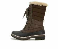 Budget 😀 Women's JBU By Jambu Siberia Water Resistant Mid Calf Winter 🥾 Boots Brown 🤩 9 Budget 😀 Women's JBU By Jambu Siberia Water Resistant Mid Calf Winter 🥾 Boots Brown 🤩 -London Fog Sales 3 545