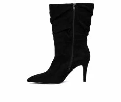 Best Pirce 👏 Women's Fashion To Figure Fiona WC Mid Calf 🥾 Boots Black Wide 🛒 9 Best Pirce 👏 Women's Fashion To Figure Fiona WC Mid Calf 🥾 Boots Black Wide 🛒 -London Fog Sales 3 549