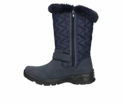 Deals 🛒 Women's Easy Street Boulder Winter 🥾 Boots Navy Suede ✨ -London Fog Sales 3 583