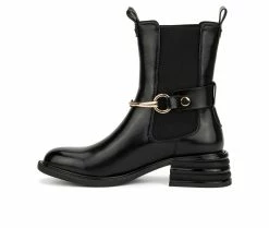 Best Sale 💯 Women's Torgeis Bellevue Chelsea 🥾 Boots Black 👏 -London Fog Sales 3 586