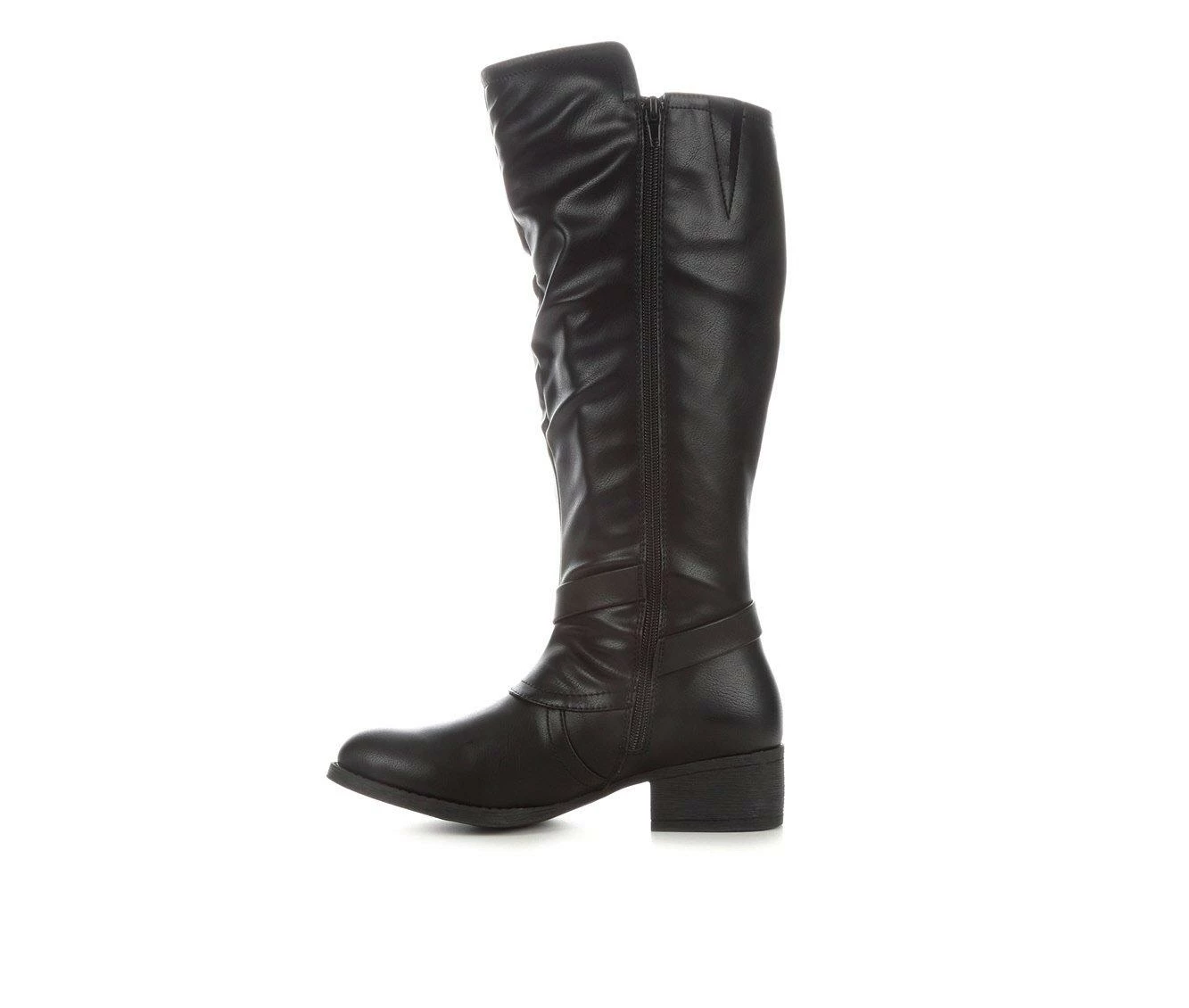 Outlet π Women's Sugar Daphne Wide Width & Wide Calf Knee High π₯Ύ Boots Black WW/ WC π 4 Outlet π Women's Sugar Daphne Wide Width & Wide Calf Knee High π₯Ύ Boots Black WW/ WC π - Image 4
