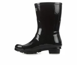 Budget ⭐ Women's London Fog Tally Rain 🥾 Boots Black 🛒 -London Fog Sales 3 648