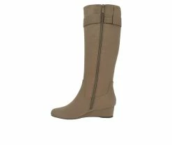 Coupon 👍 Women's Impo Genia Knee High Wedge 🥾 Boots Hummus 🔥 -London Fog Sales 3 74