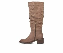 Cheapest 🔥 Women's Olivia Miller Oaklynn Knee High 🥾 Boots Natural 😀 -London Fog Sales 3 76