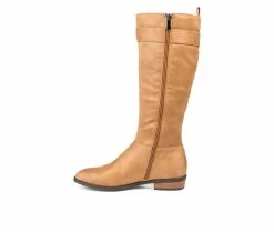 Cheapest 🥰 Women's Journee Collection Lelanni Knee High 🥾 Boots Tan 😉 -London Fog Sales 3 88