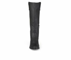 Budget 😍 Women's Journee Collection Taven Extra Wide Calf Knee High 🥾 Boots Black 🎉 -London Fog Sales 4 111