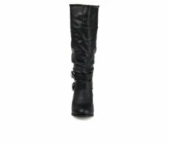 Deals 🔔 Women's Journee Collection Late Knee High 🥾 Boots Black 🔔 -London Fog Sales 4 128