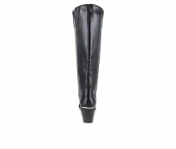 Brand new 🛒 Women's XOXO Ella Knee High Heeled 🥾 Boots Black 🎁 -London Fog Sales 4 136